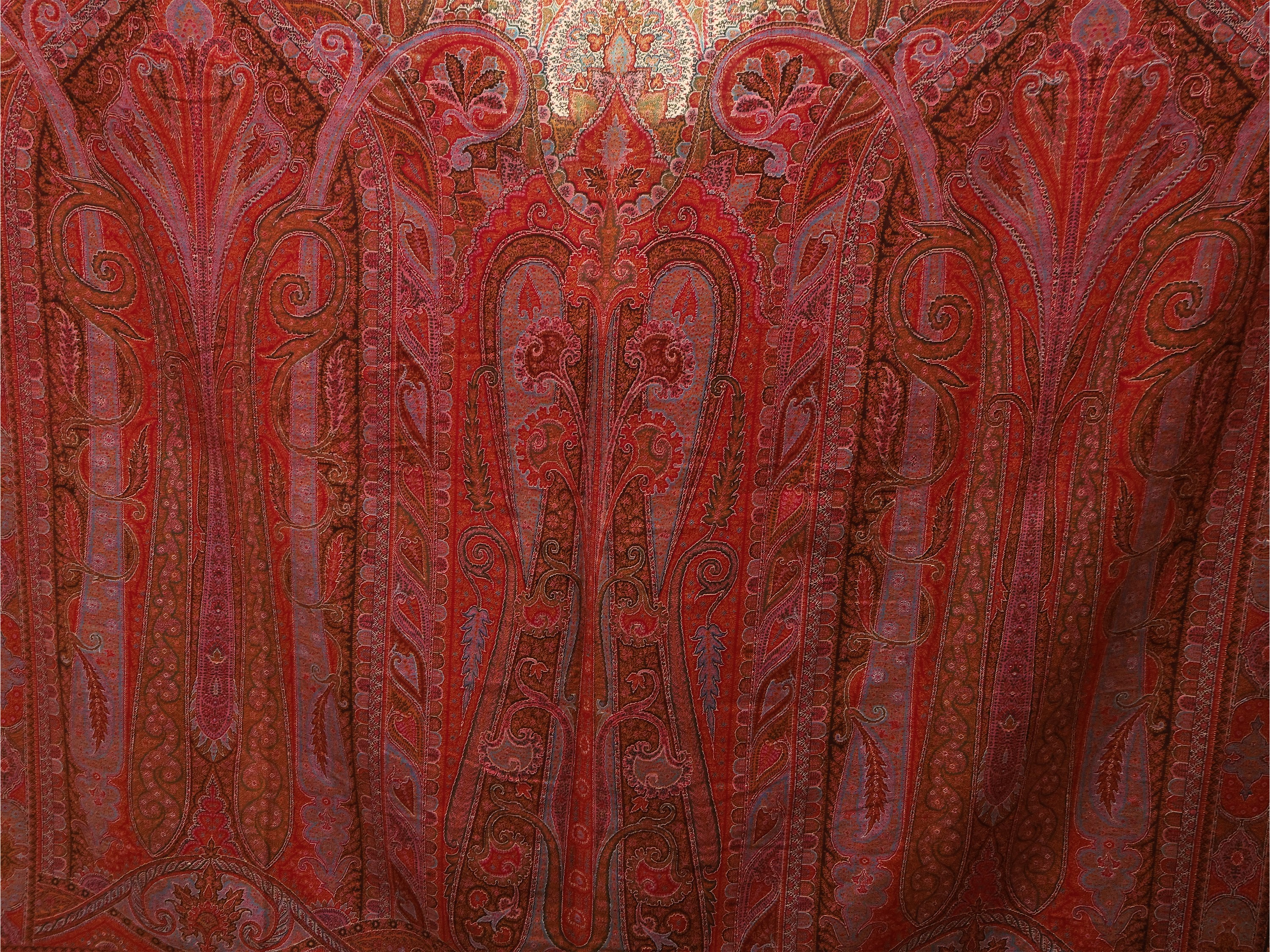 Scialle Paisley del Kashimir, India, XIX secolo, 160x240 cm