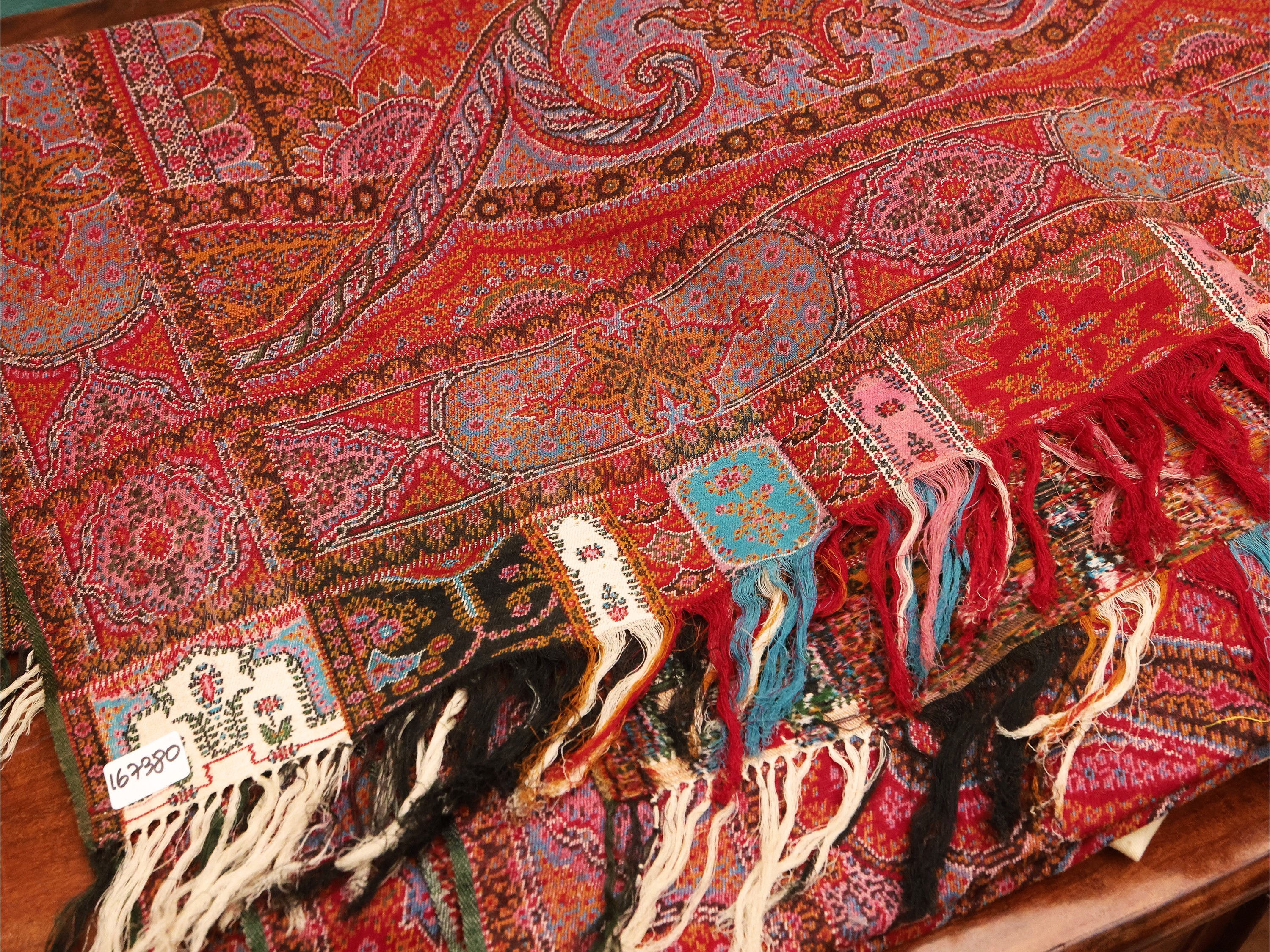 Scialle Paisley del Kashimir, India, XIX secolo, 160x240 cm