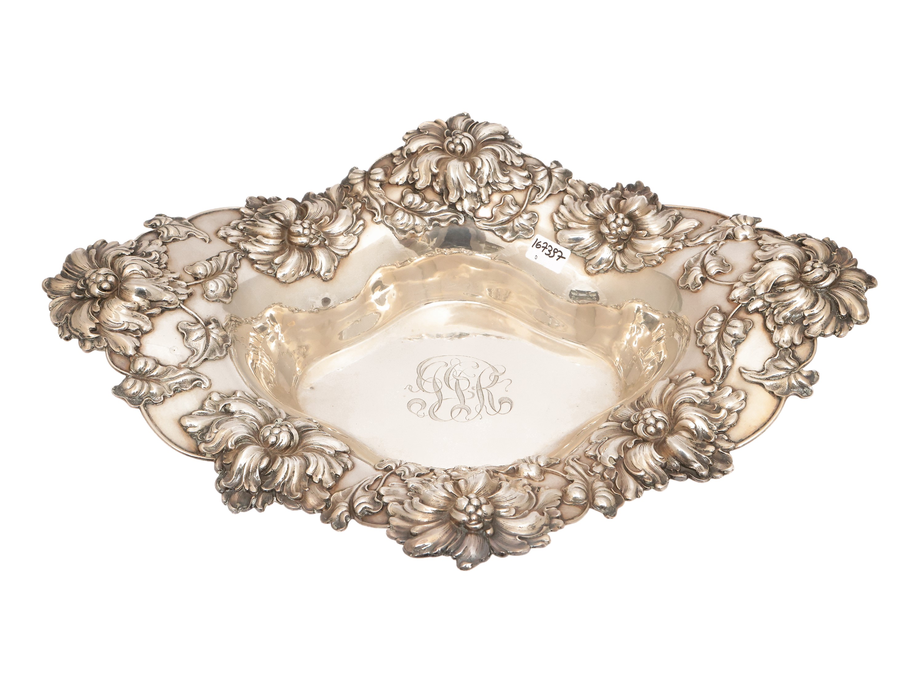 Shereve & Company, Cetrotavola Art Nouveau in argento, San Francisco, inizio del XX secolo