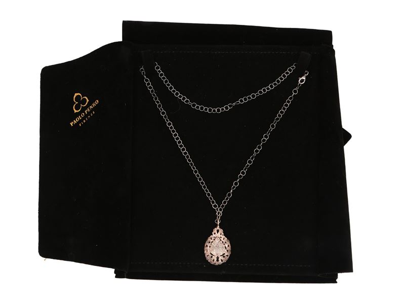 Paolo Penko, Collana in argento con custodia originale, Firenze