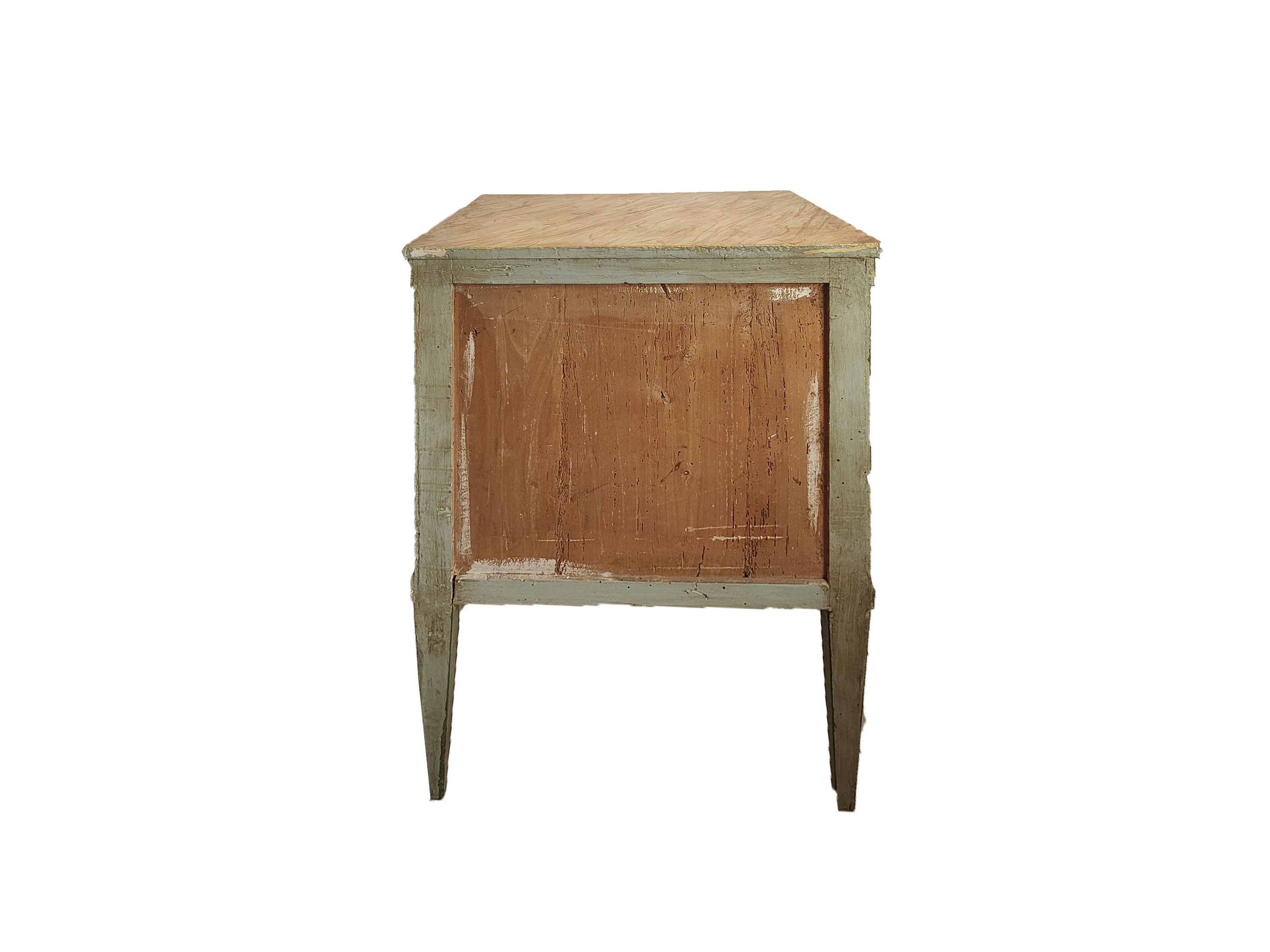 Comodino in legno laccato, fine XVIII secolo