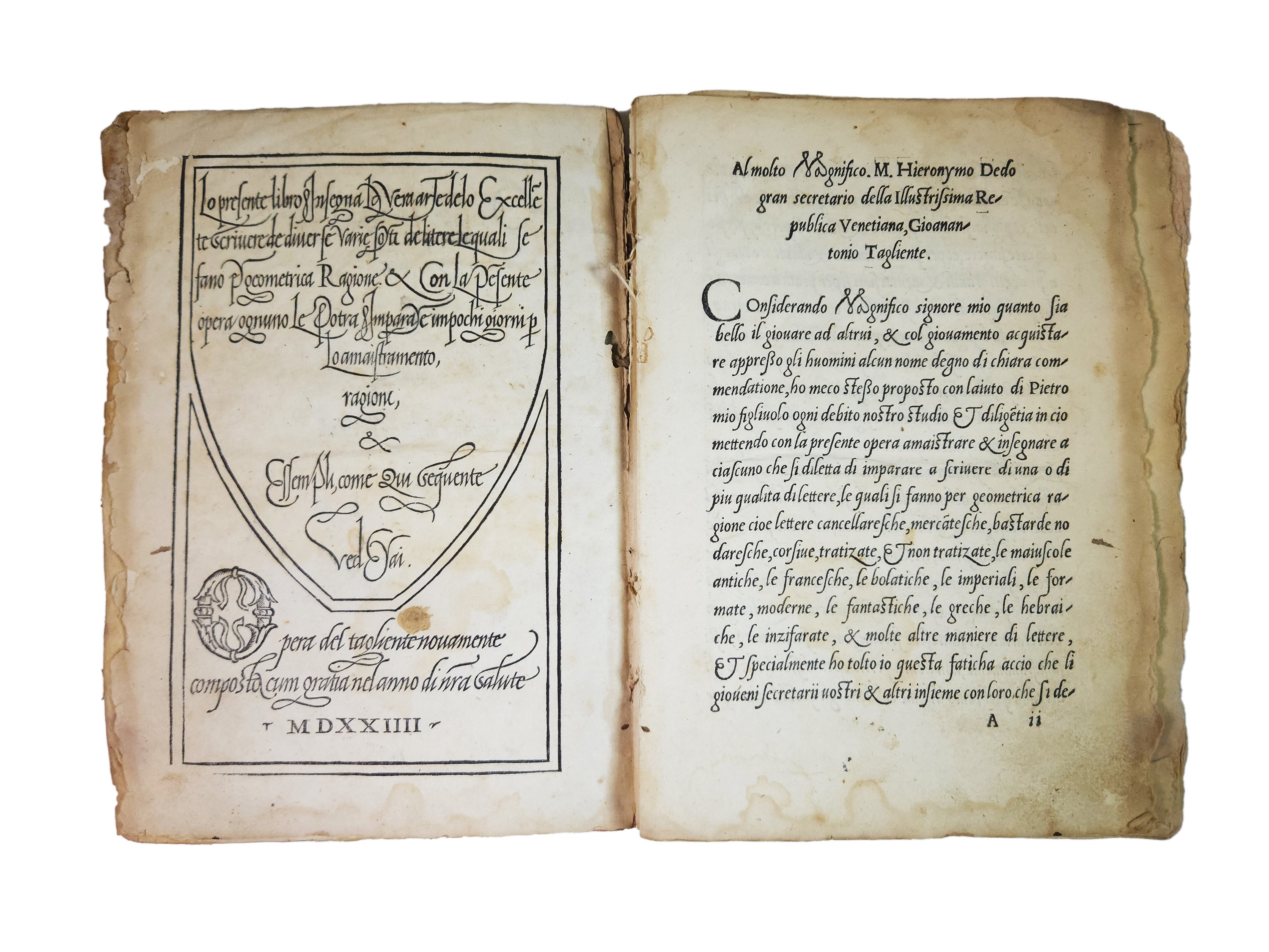 Giovanni Antonio Tagliente - Lo Presente Libro Insegna la Vera Arte De lo Excellente Scrivere