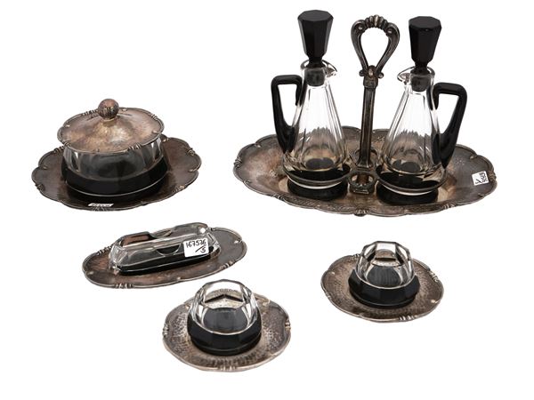 Set da tavola in argento, Cesa Alessandria  (Anni Trenta/Quaranta)  - Asta Dèballage.   Occasioni in asta - Maison Bibelot - Casa d'Aste Firenze - Milano