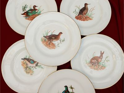 Servizio di Piatti da Cacciagione in Porcellana, Richard Ginori