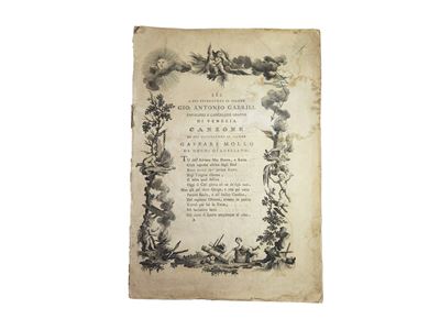 Poesie per l’Ingresso Solenne di Sua Eccellenza il Signor Gio. Antonio Gabriel Cavaliere