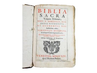 Biblia Sacra, Vulgatae editionis Sixti V jussu recognita (Nicolaus Pezzana, 1714)