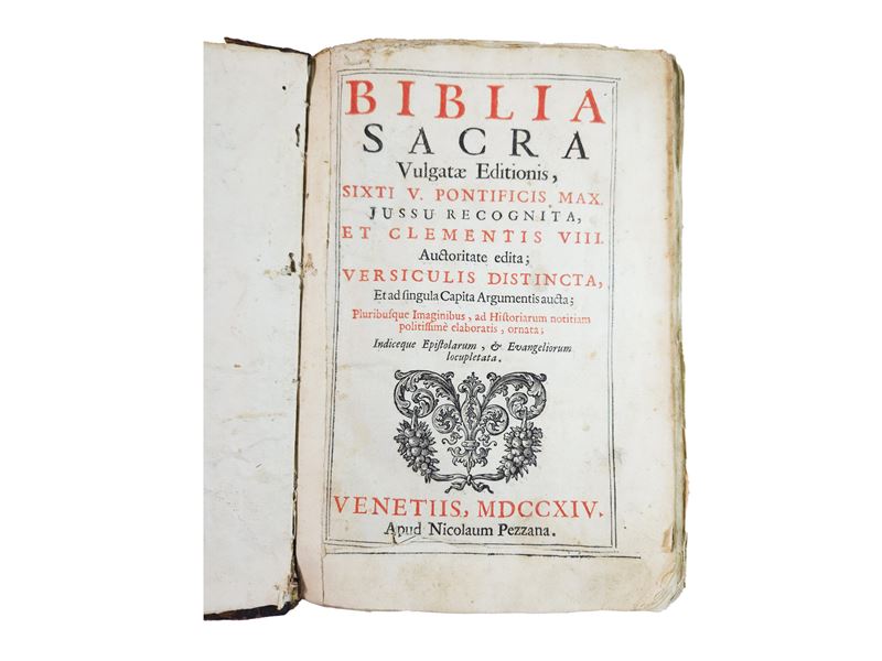 Biblia Sacra, Vulgatae editionis Sixti V jussu recognita (Nicolaus Pezzana, 1714)