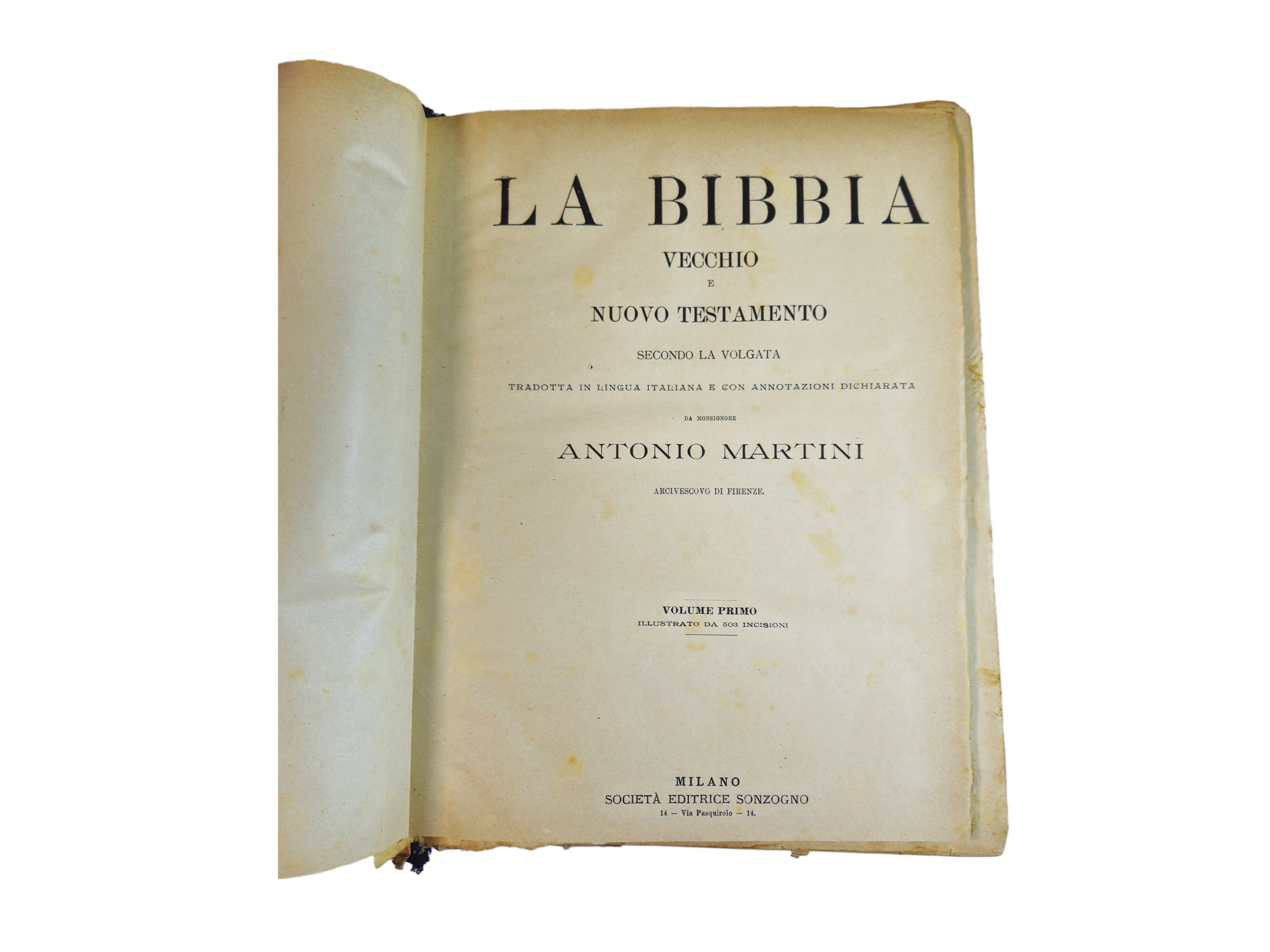 La Bibbia. Vecchio e Nuovo Testamento Secondo la Volgata