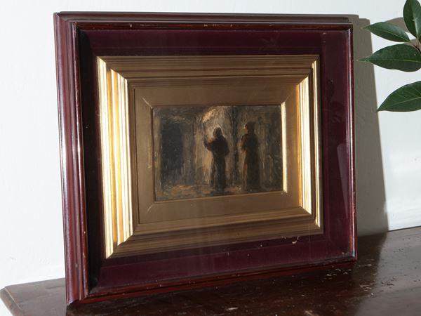 Frati in una cripta