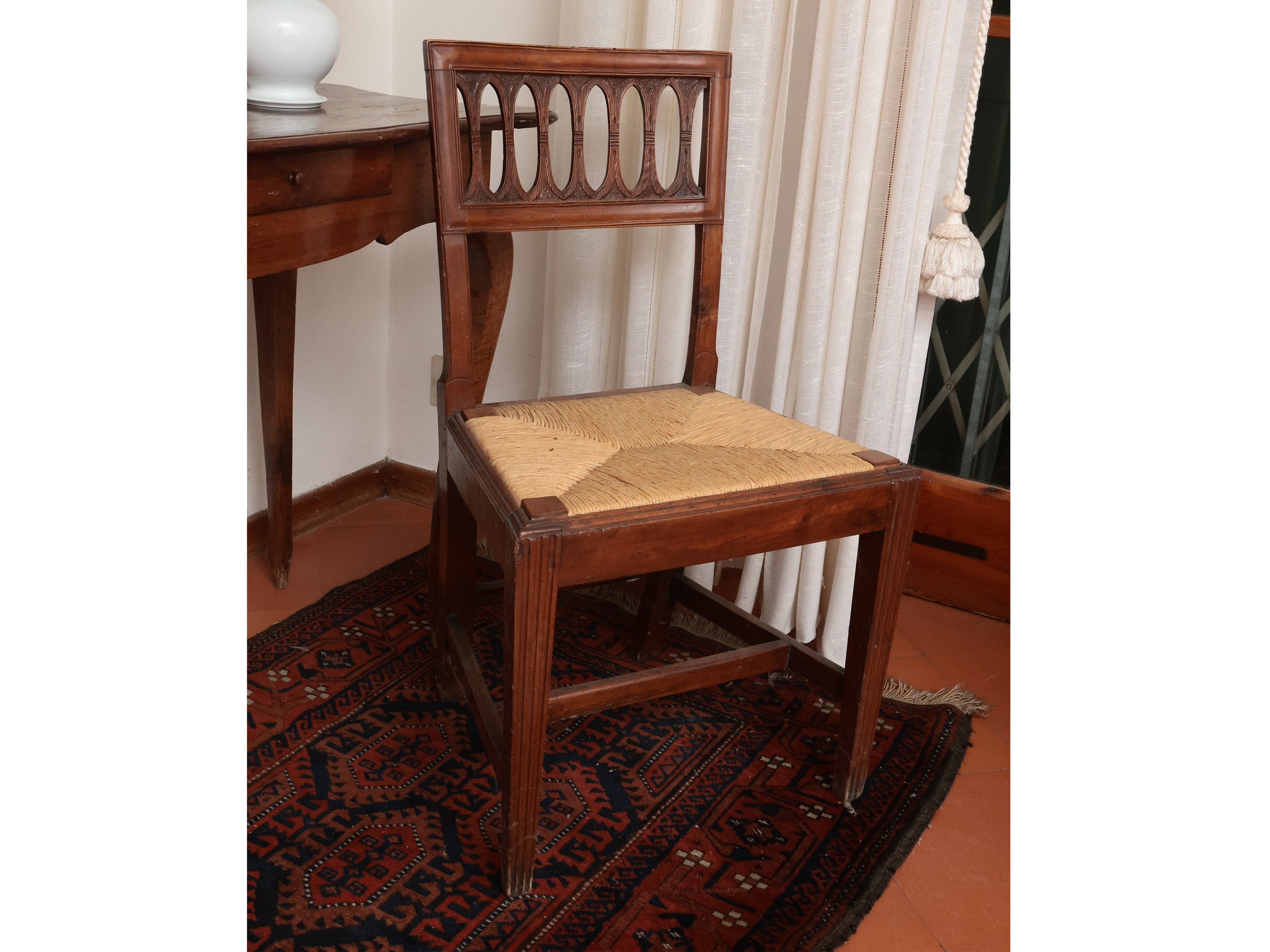 Tavolo a muro in noce