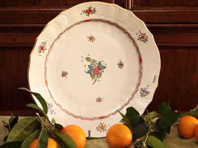 Vassoio in Porcellana, Decoro Apponyi, Herend