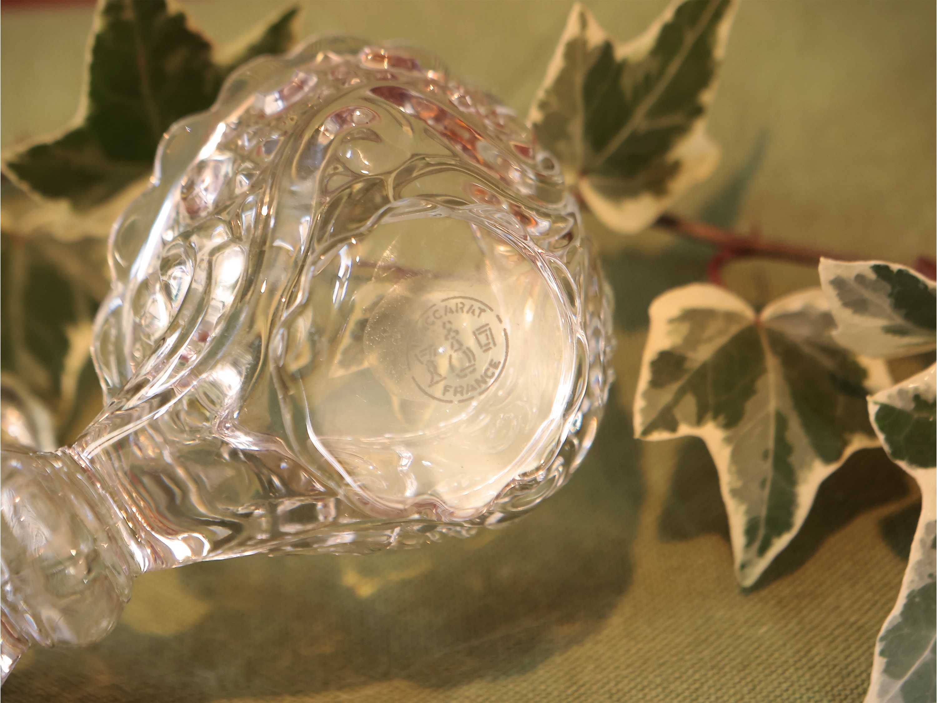 Coppia di Saliere in Vetro Pressato, Baccarat