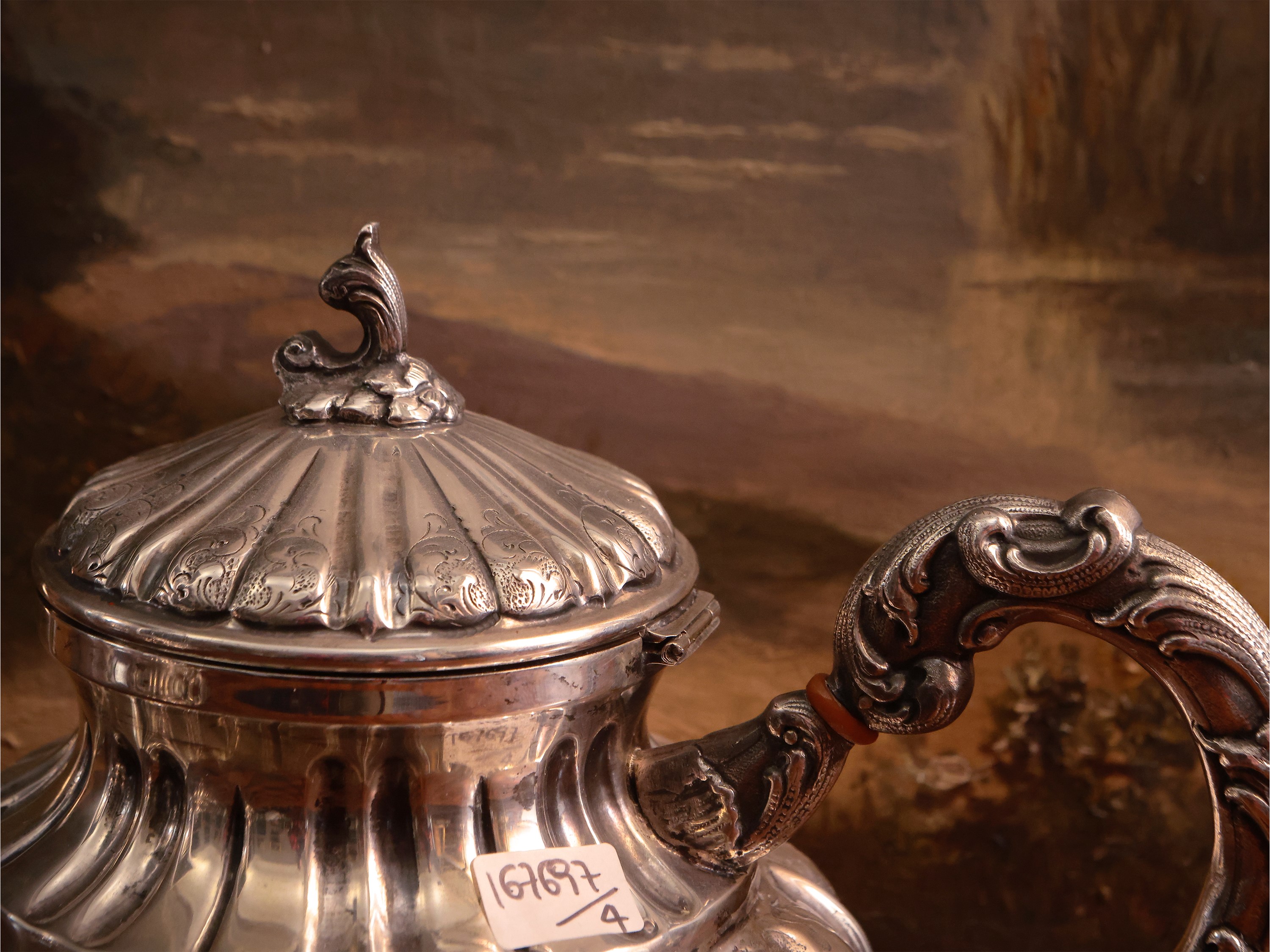 Servizio da té e caffè in argento, Argenteria Malinverni Milano