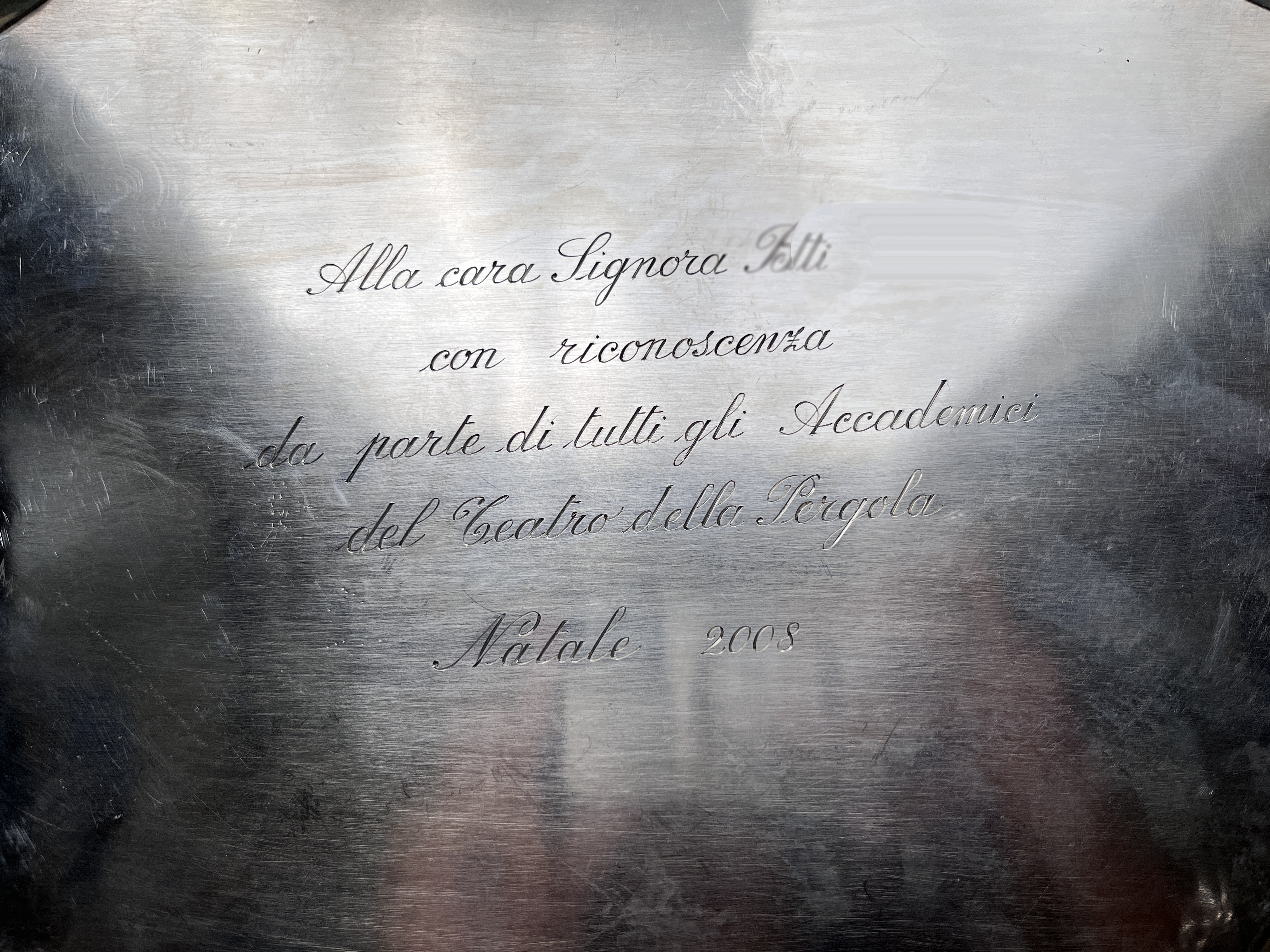 Guantiera in argento