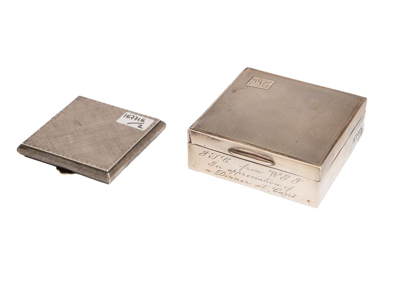 Due accessori in argento d'epoca