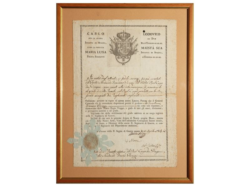Militaria: Regno di Etruria, 1804
