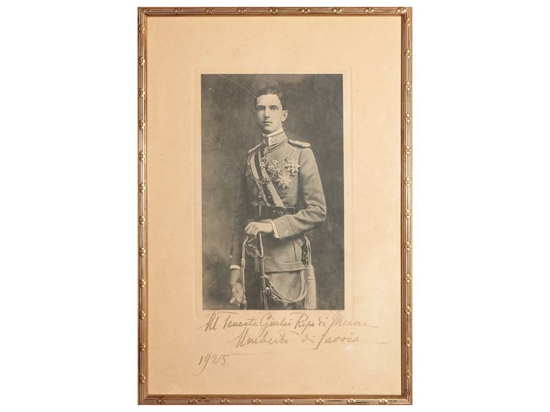 Militaria: Fotografia di Umberto di Savoia, 1925
