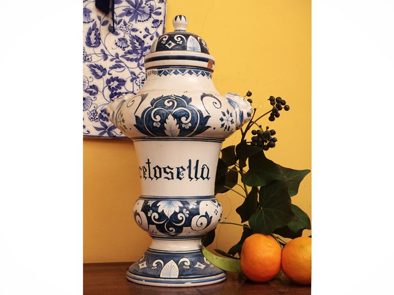 Vaso da Farmacia in Maiolica