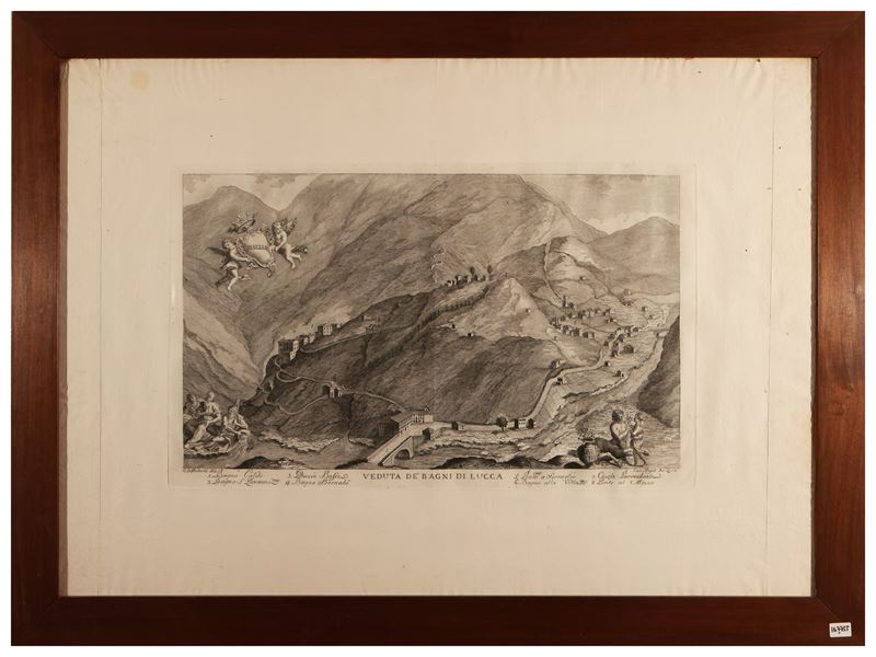 Giuseppe Angeli - Veduta De' Bagni di Lucca