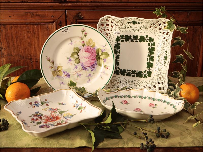 Assortimento di Accessori per la Tavola in Porcellana, Richard Ginori e Meissen