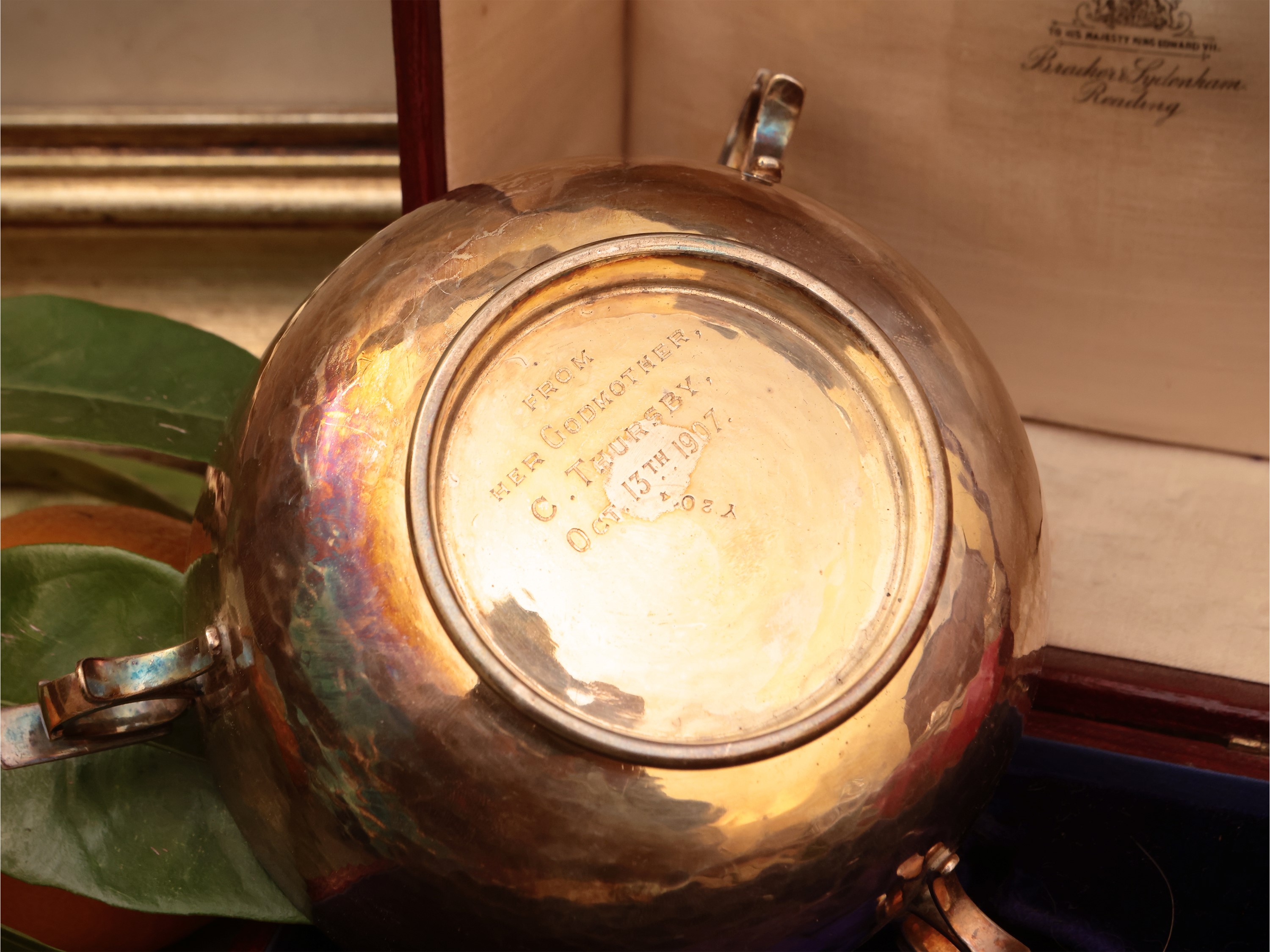 Coppa da porridge in argento