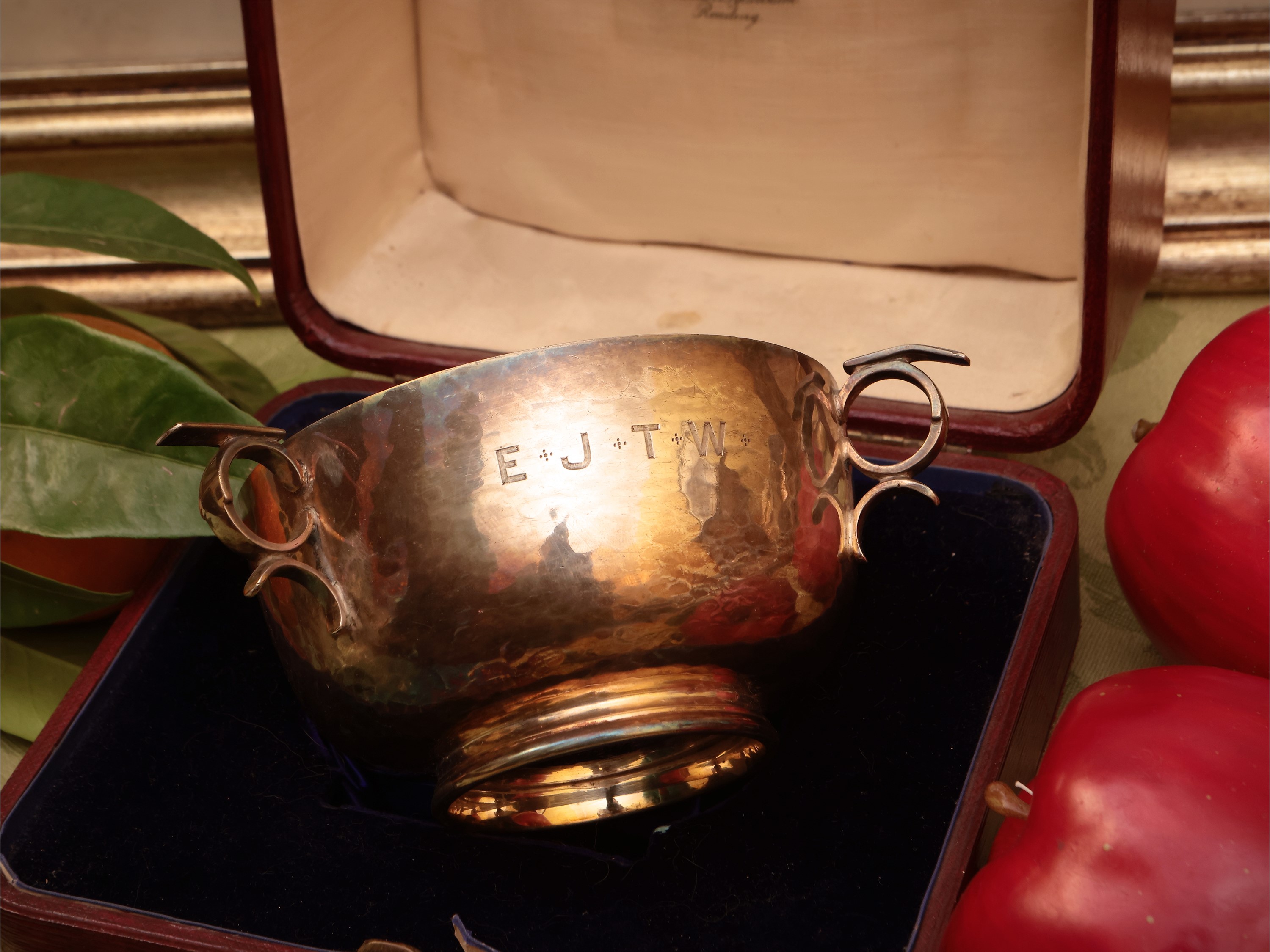 Coppa da porridge in argento