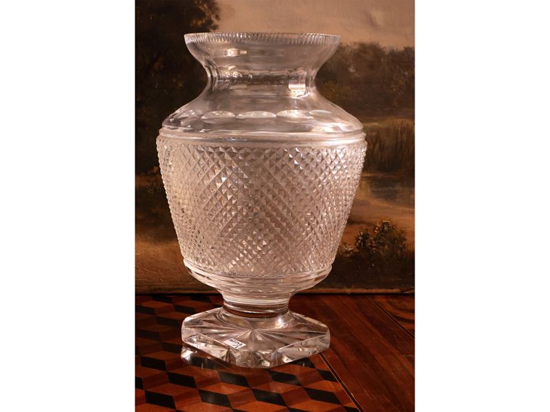 Grande Vaso in Vetro Molato