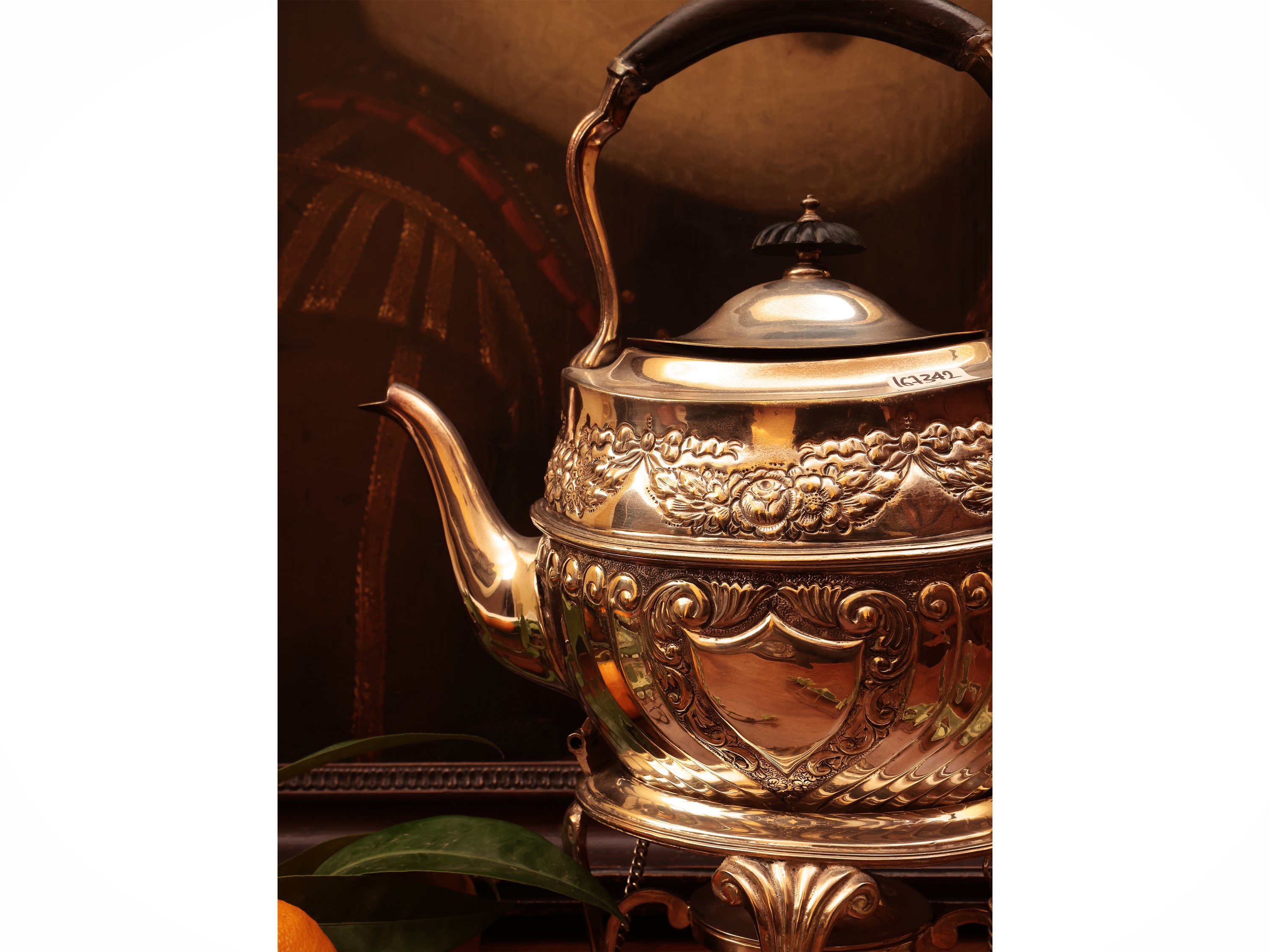 Samovar in metallo argentato