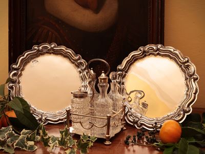Accessori per la Tavola in Metallo Argentato