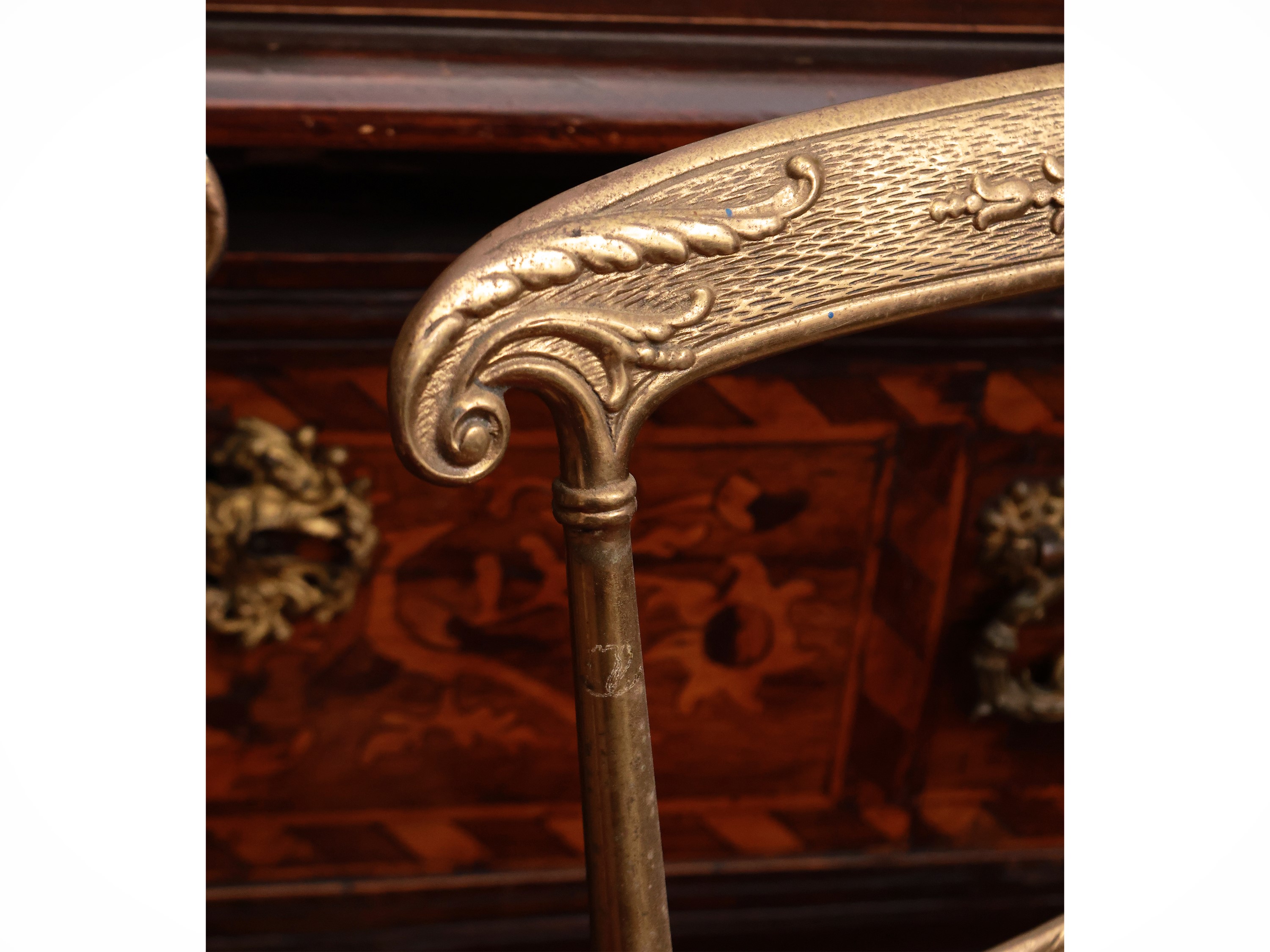 Coppia di Sedie in Ottone
