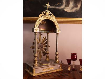 Tabernacolo in Metallo e Legno