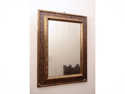 Specchiera con Cornice a Cassetta in Legno Laccato