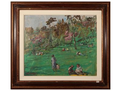 Veduta di Parco con Figure
