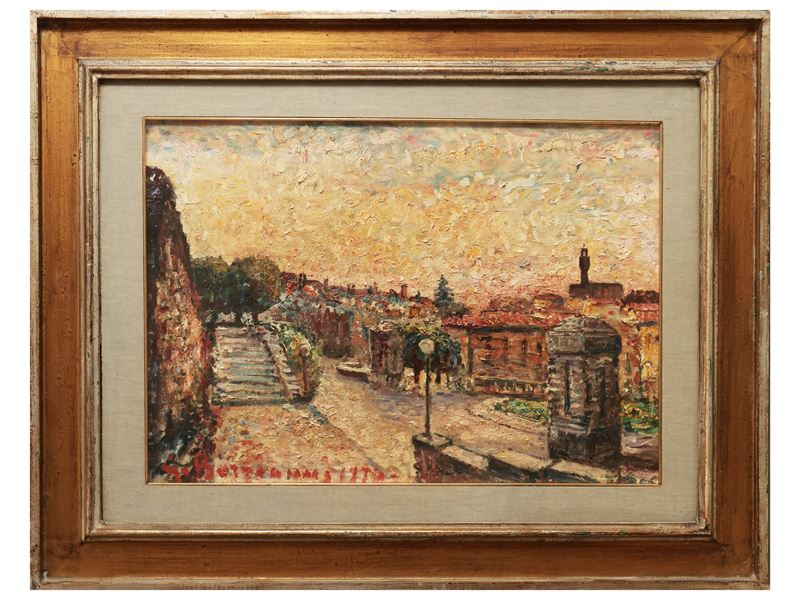 Guido Borgianni - Scorcio di Firenze 1970