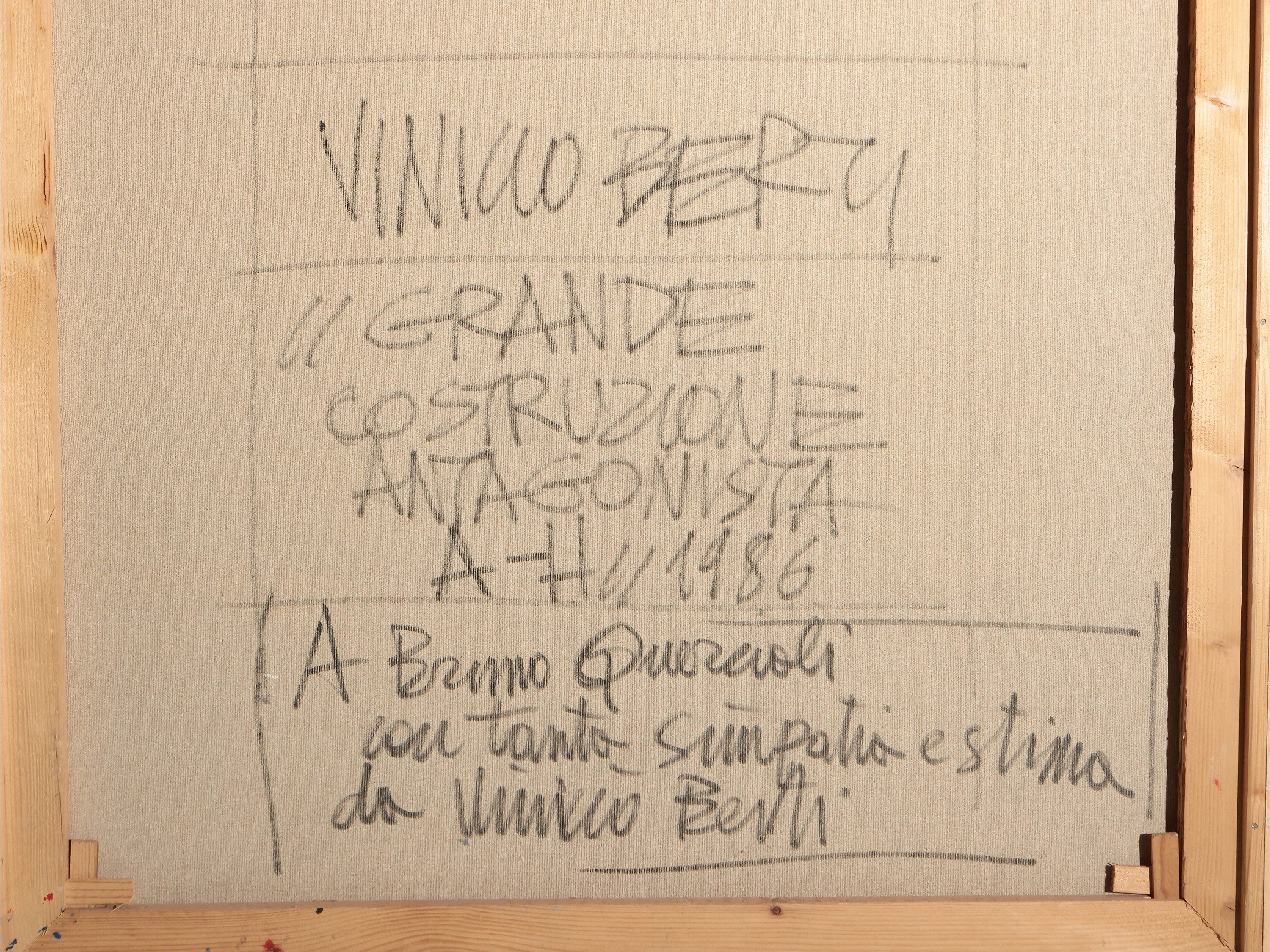 Vinicio Berti - Grande Costruzione Antagonista A-h 1986