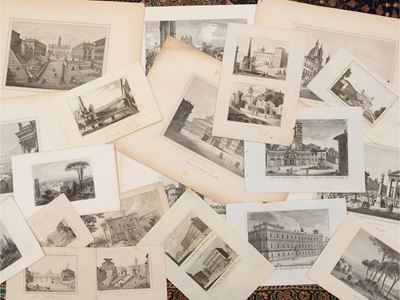 Raccolta di Ventidue Stampe su Roma