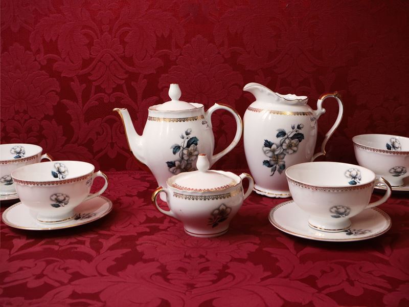 Servizio da Tè o Caffè Latte in Porcellana, Richard Ginori
