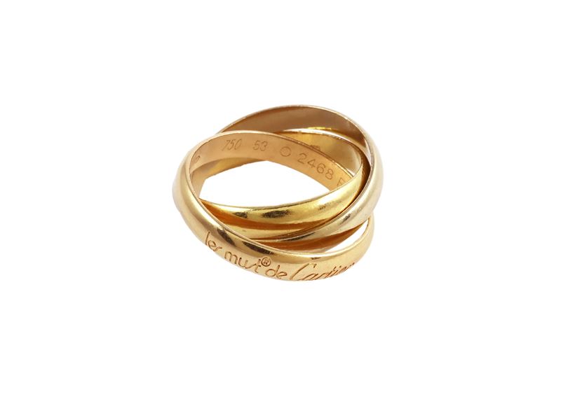 Anello Cartier Trinity Les Must De Cartier Tre Ori