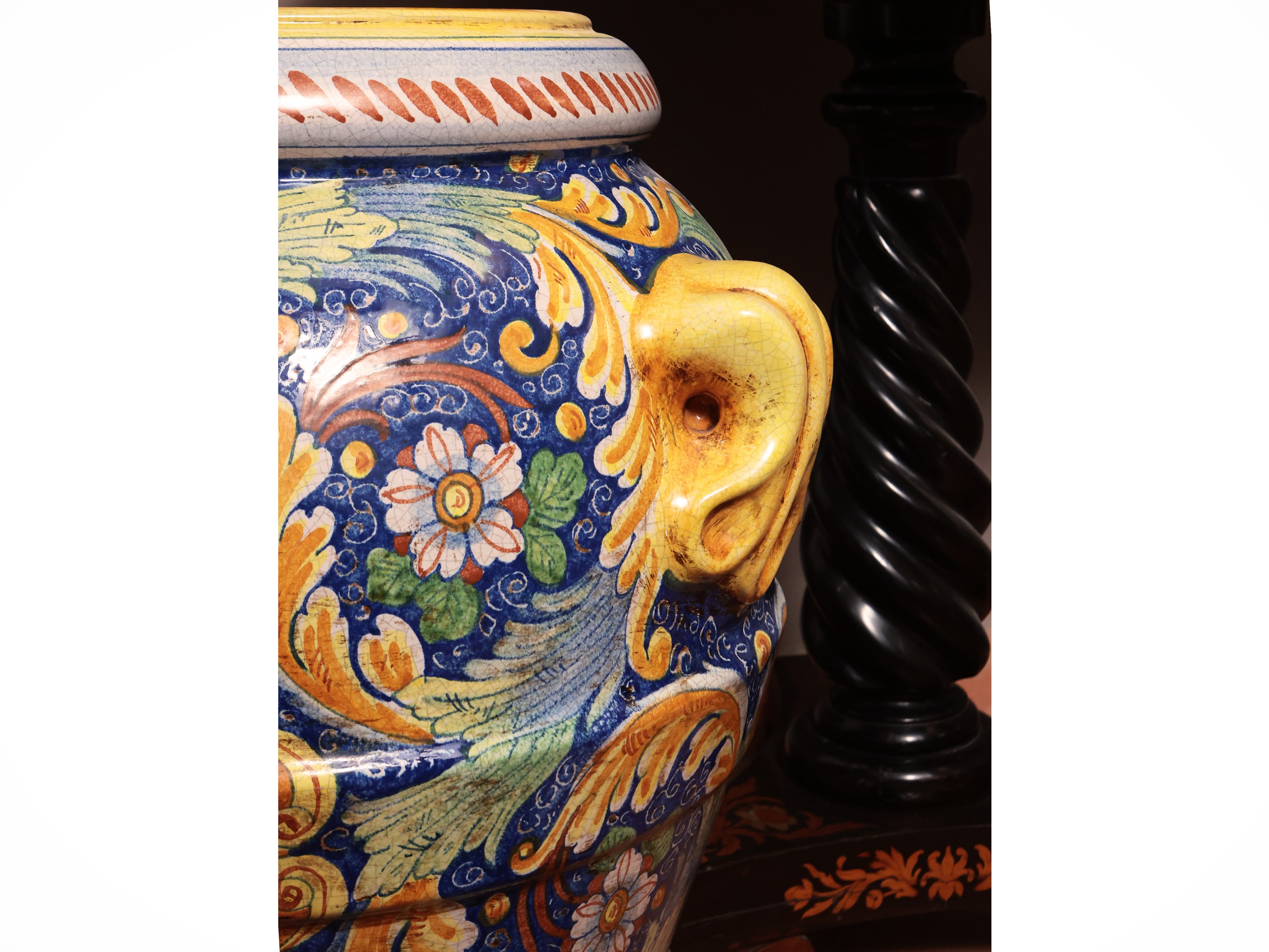 Orcio Decorativo in Terracotta Smaltata
