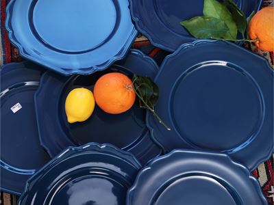 Serie di Dodici Sottopiatti in Ceramica D'este