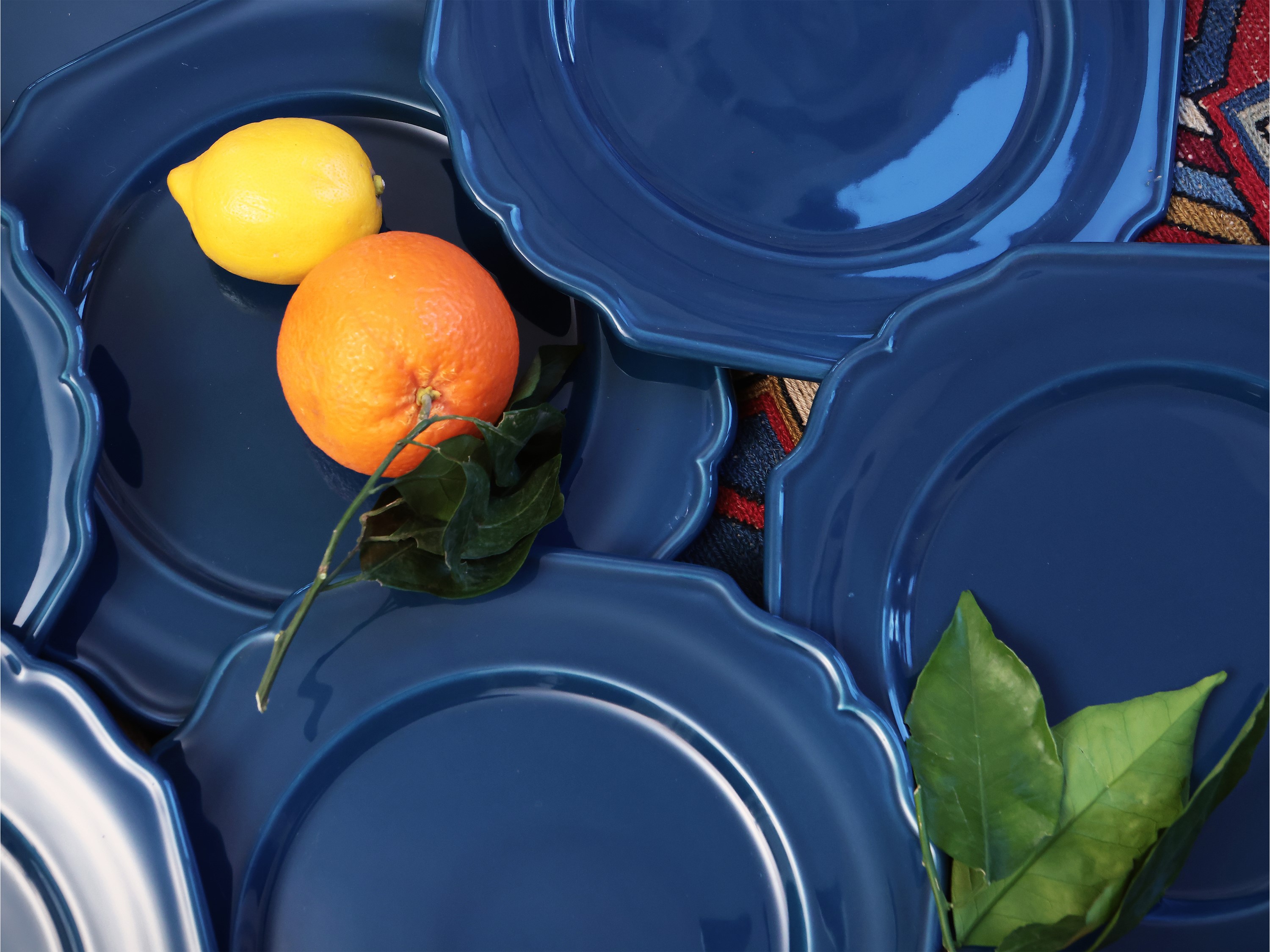 Serie di Dodici Sottopiatti in Ceramica D'este