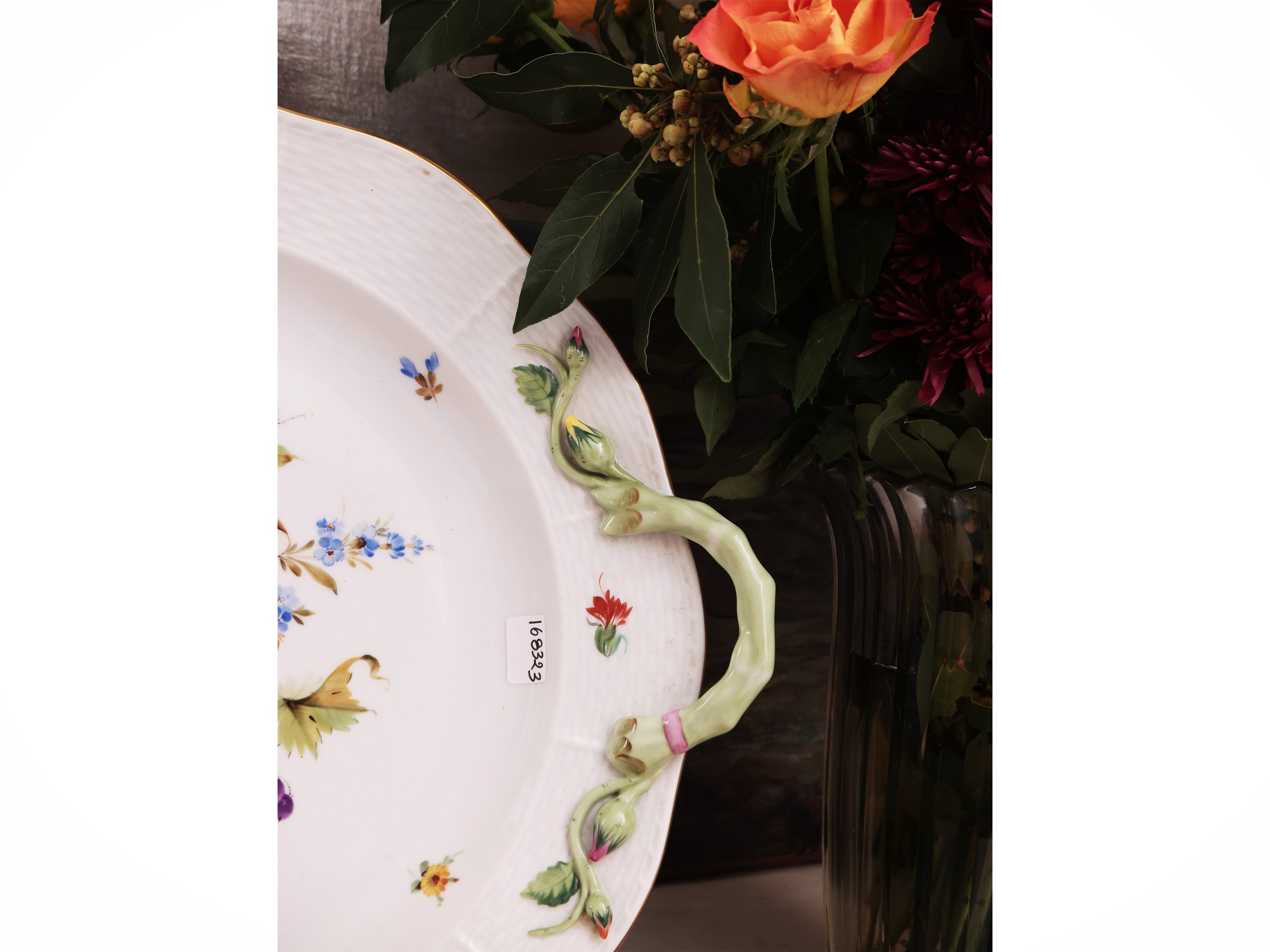 Vassoio in Porcellana, Decoro Fruit Bouquet, Herend