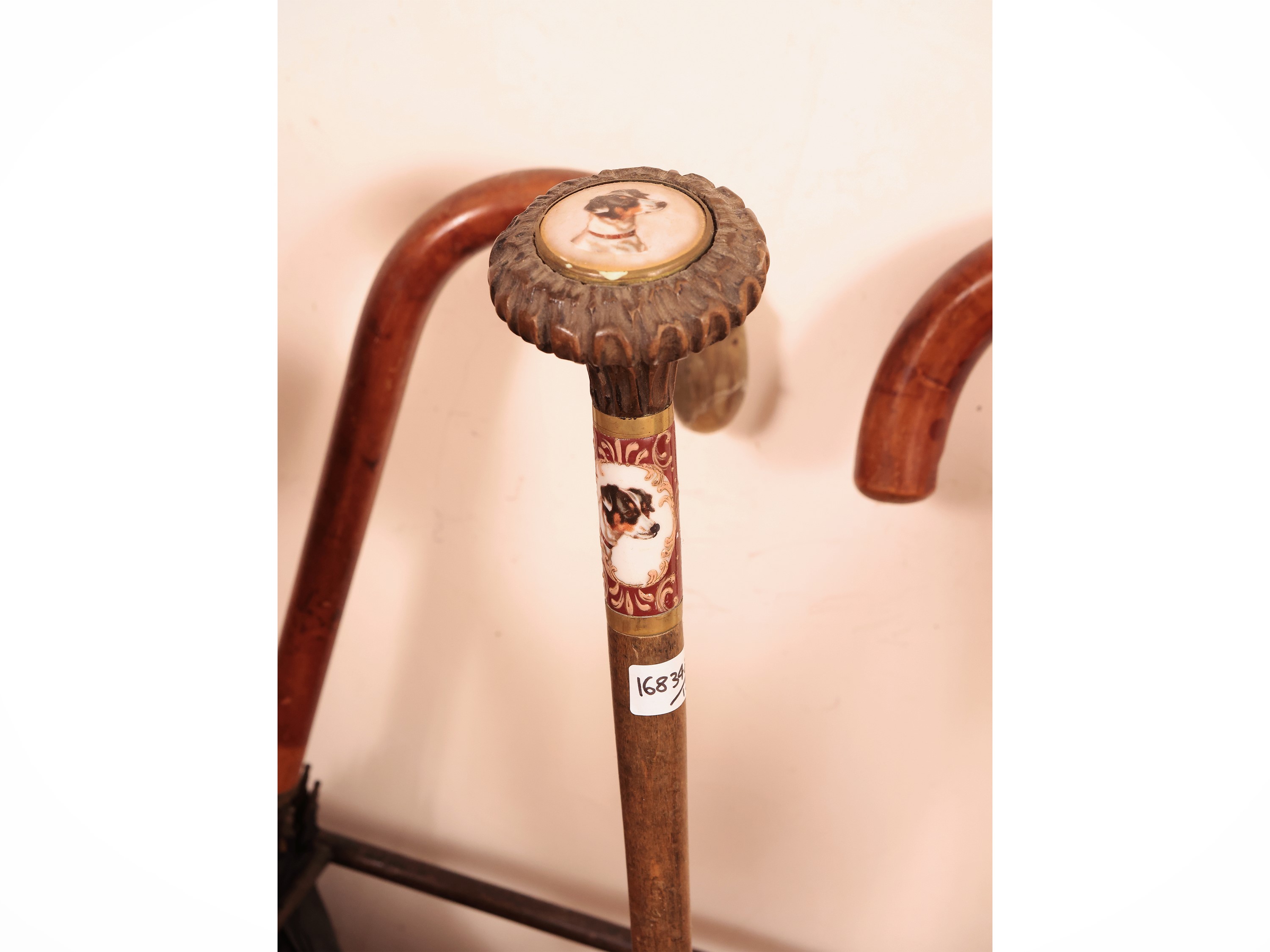 Collezione di bastoni da passeggio e ombrelli d'epoca