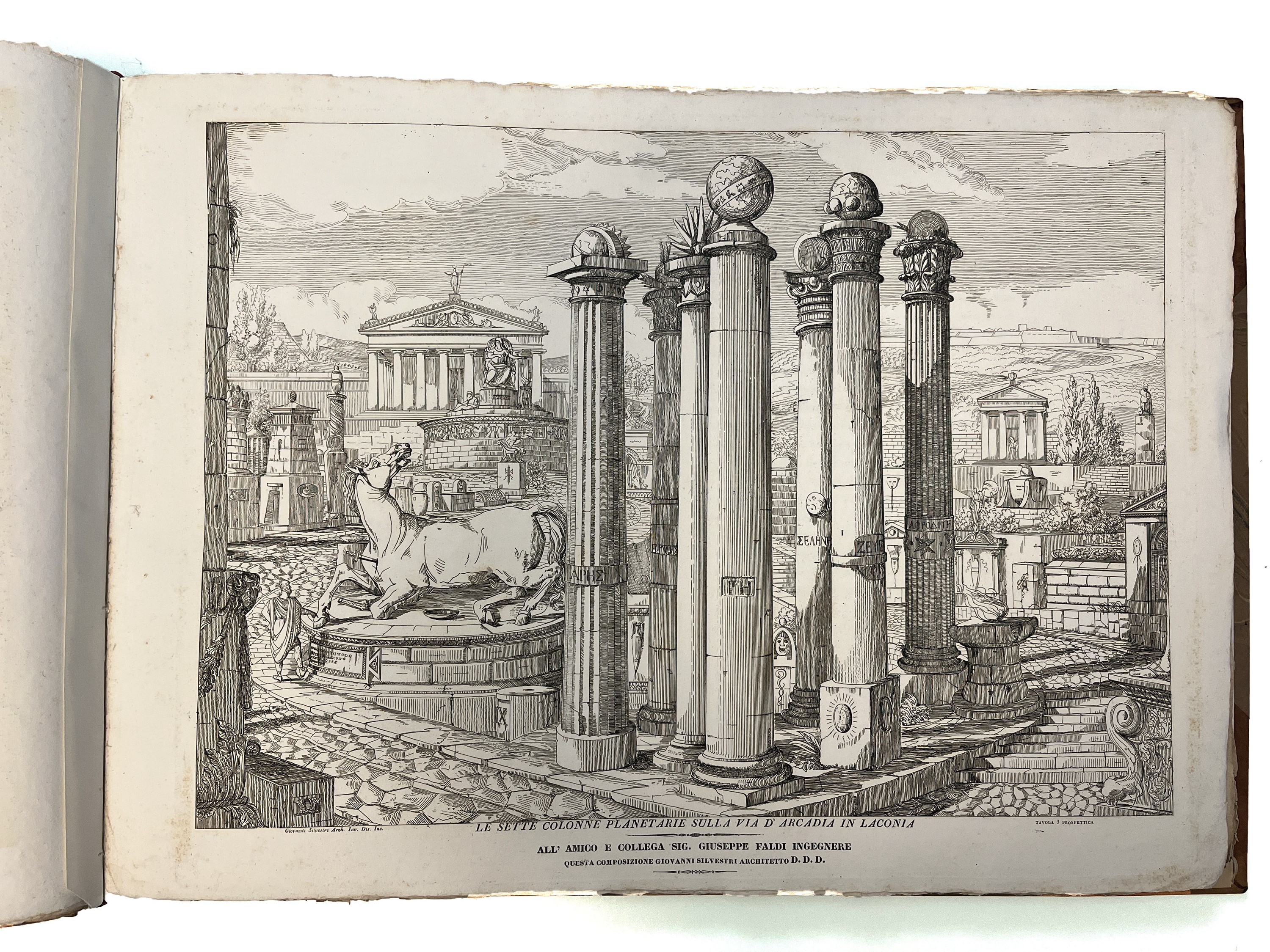 Taccuino Originale di Giovanni Battista Silvestri Architetto