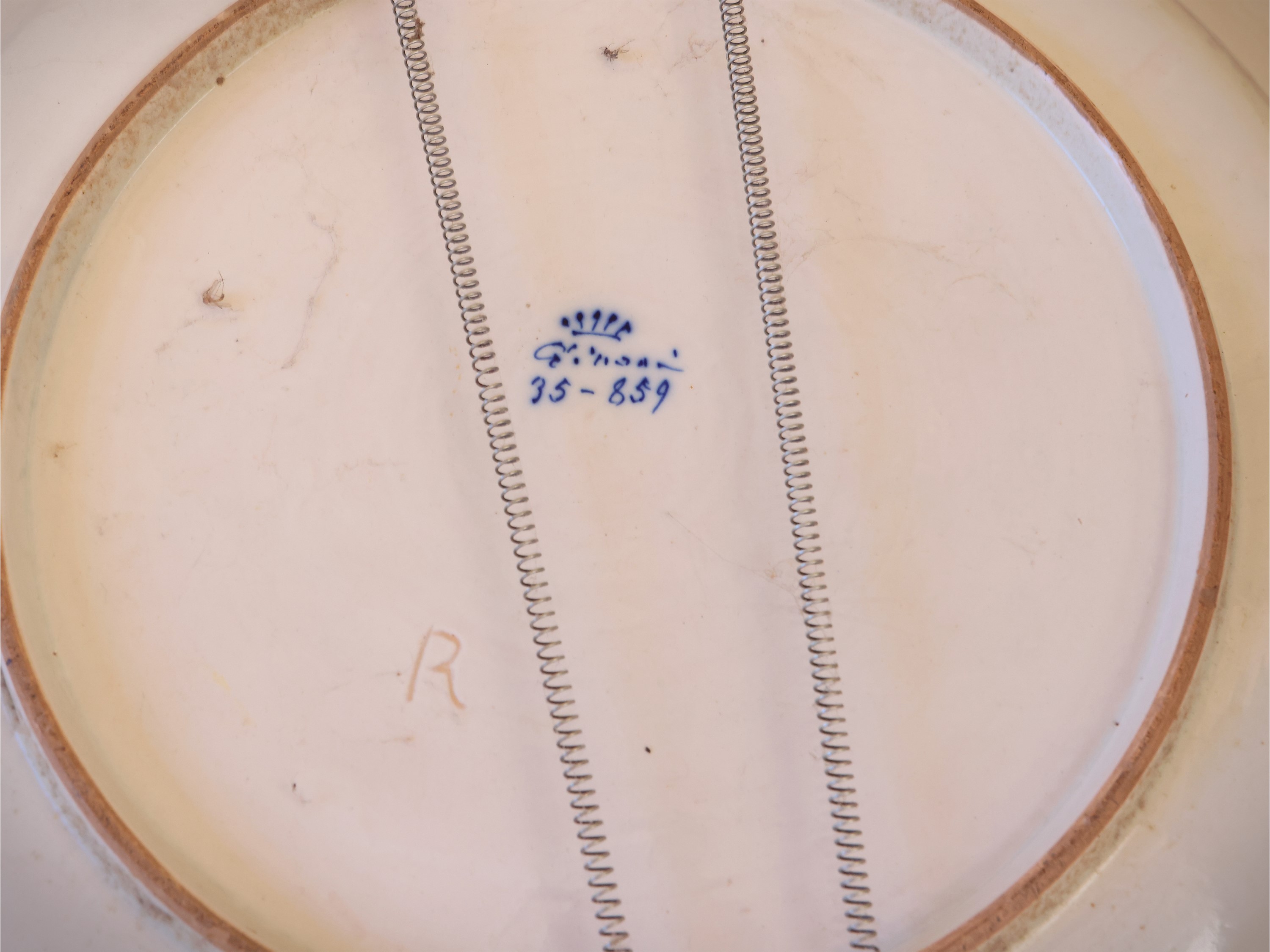 Piatto da Parata in Terracotta Invetriata, Ginori