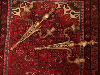 Coppia di Appliques in Ottone