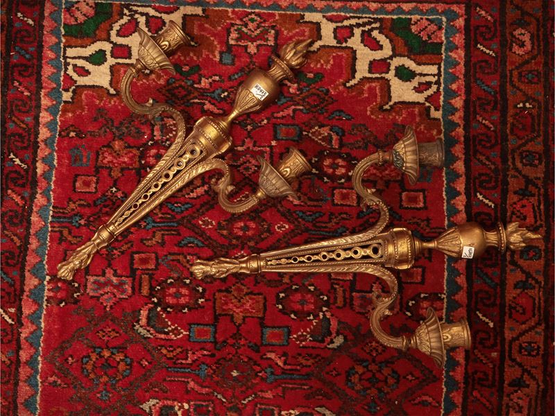 Coppia di Appliques in Ottone