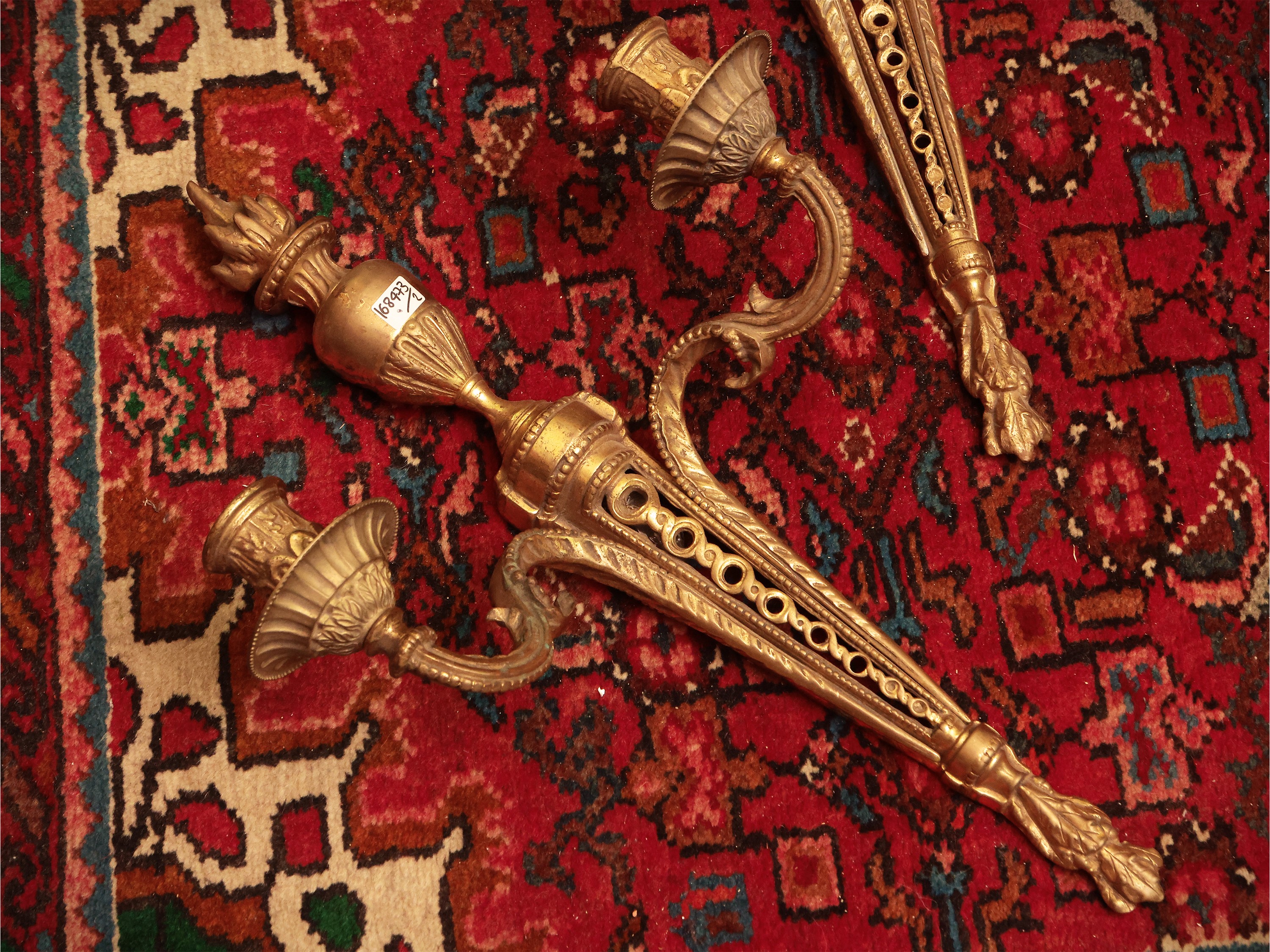Coppia di Appliques in Ottone