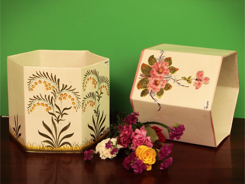 Due Cachepot in Ceramica