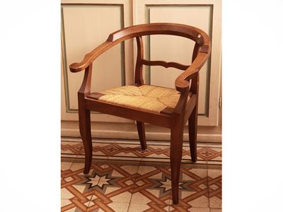 Poltroncina a Pozzetto in Noce
